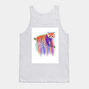 Red panda print Tank Top